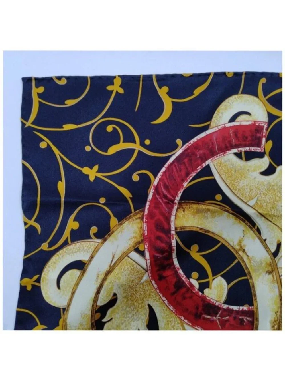 Authentic CHANEL Floral Sunflower Silk Square Scarf CC Logo